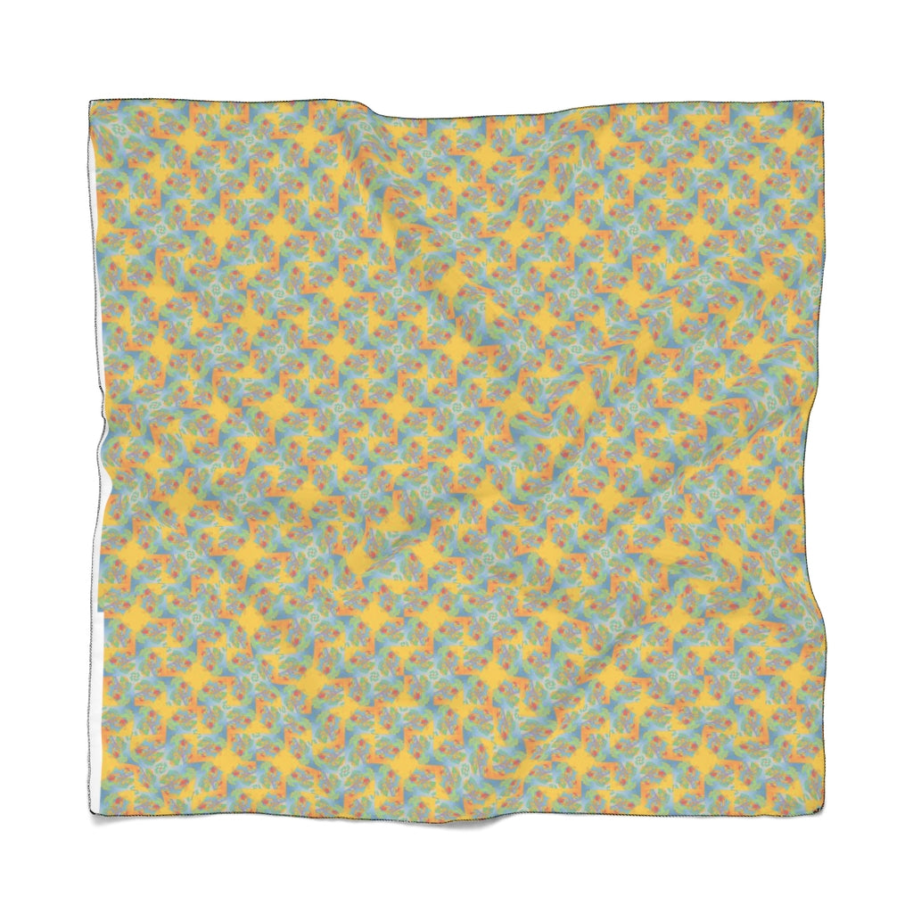 Yellow star Poly Scarf